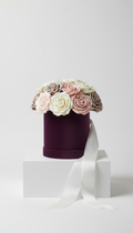 Midnight Plum Velvet Gardenias Box